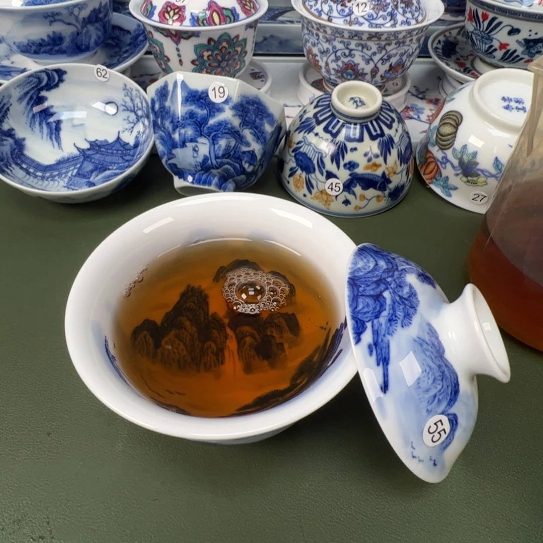 陶瓷景德镇纯手工纯手绘茶具木木55