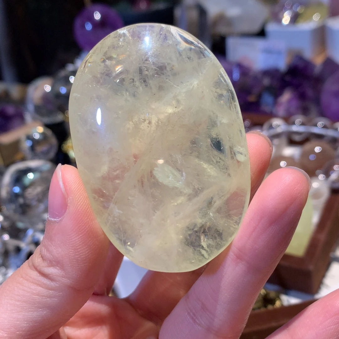 水晶手握未镶嵌哥****喵黄水晶肥皂