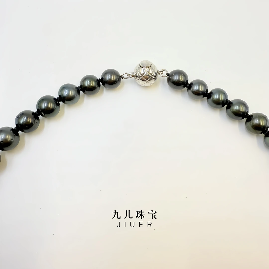 【九儿真珠】S925银 大溪地项链 8-11mm（多样性发1）X900