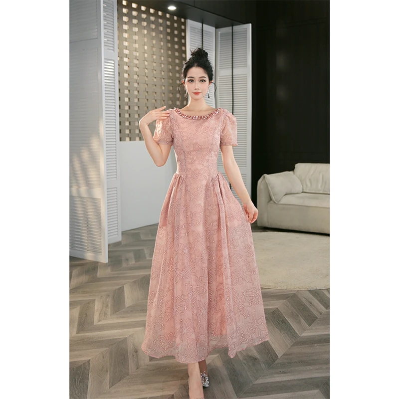 【lulu定制】夏季复古大摆裙法式显瘦度假礼服法式显瘦连衣裙21766