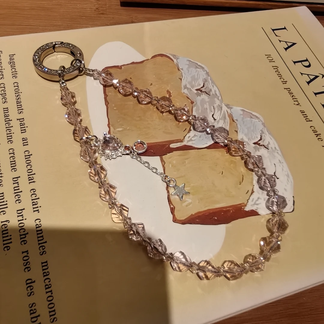 粉色5A手机链单链包包挂件