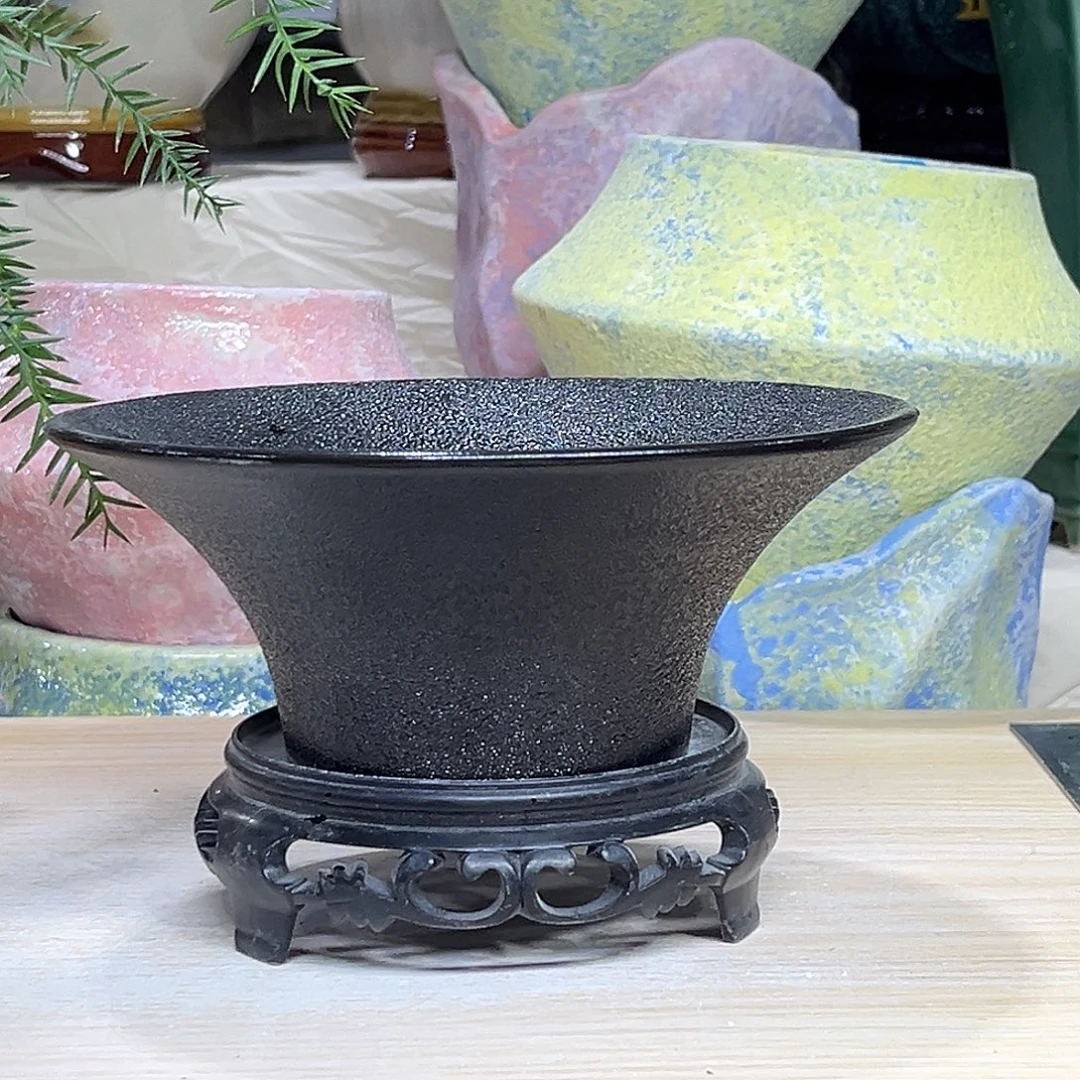 陶瓷绿植多肉微瑕花盆外口径：16.5*6.5无孔