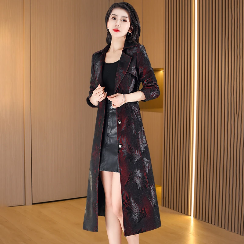 拉夏贝尔风衣春秋装2025年新款薄款今年流行高端高档品牌垂感大衣