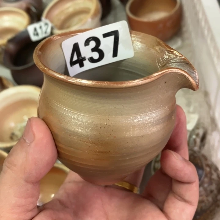 柴烧茶具茶杯大放漏