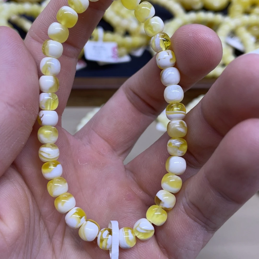 琥珀未镶嵌手链精工老型手串