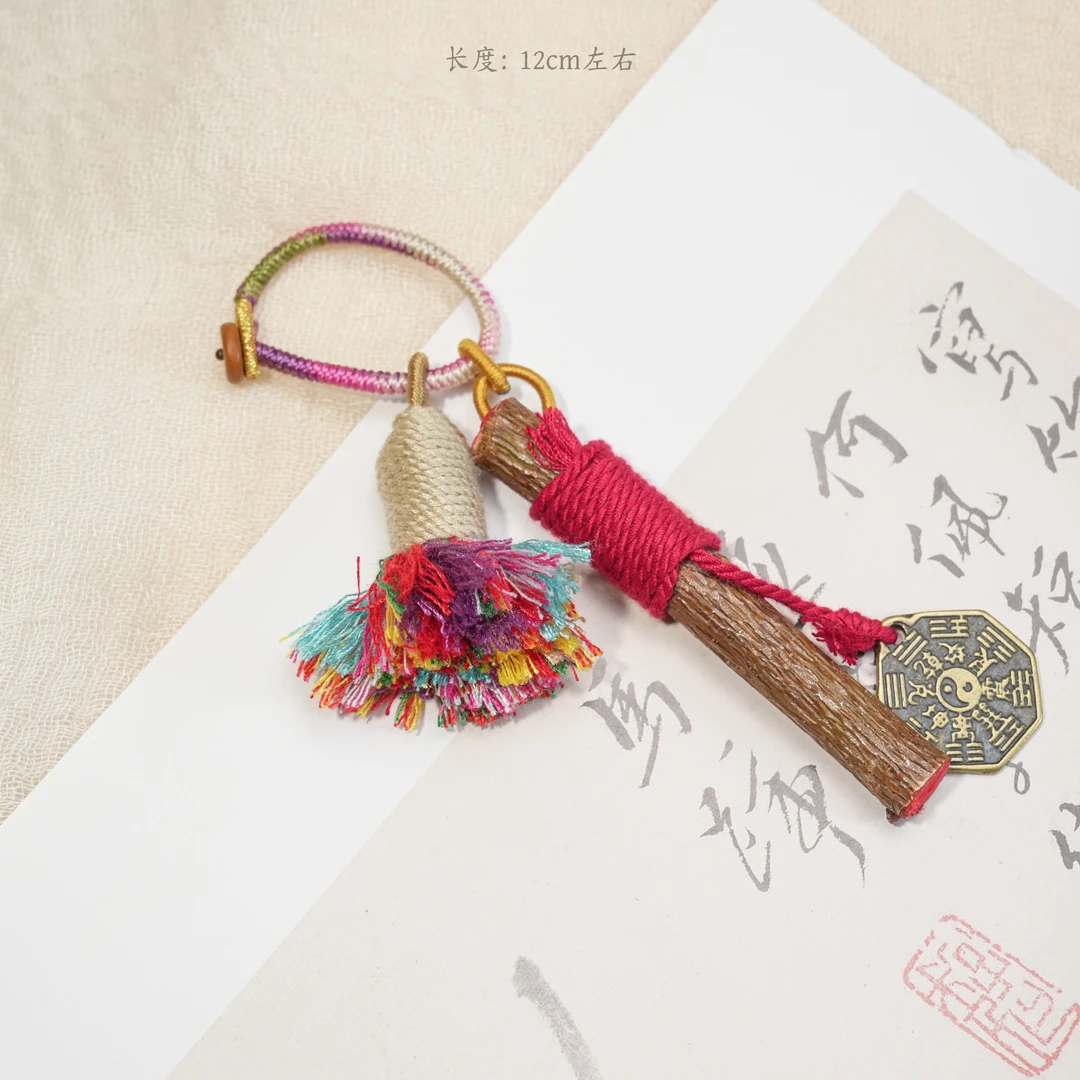 「桃木枝挂件」桃木车挂包挂挂件原创设计款