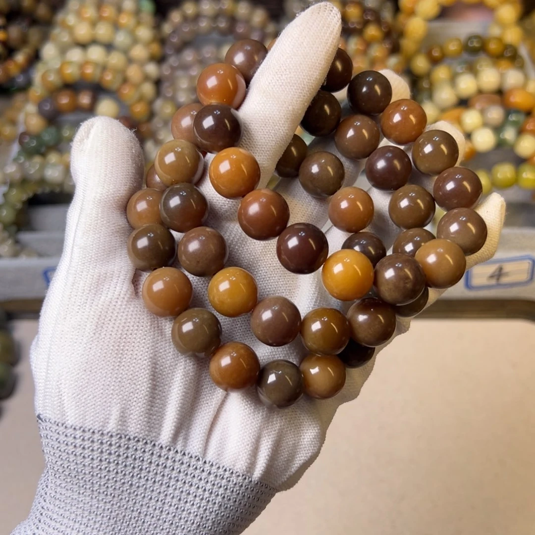 菩提根/象牙果手串菲料多宝卡14  瑕疵不补