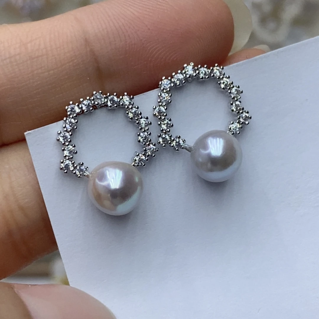 未镶嵌海水珍珠耳饰