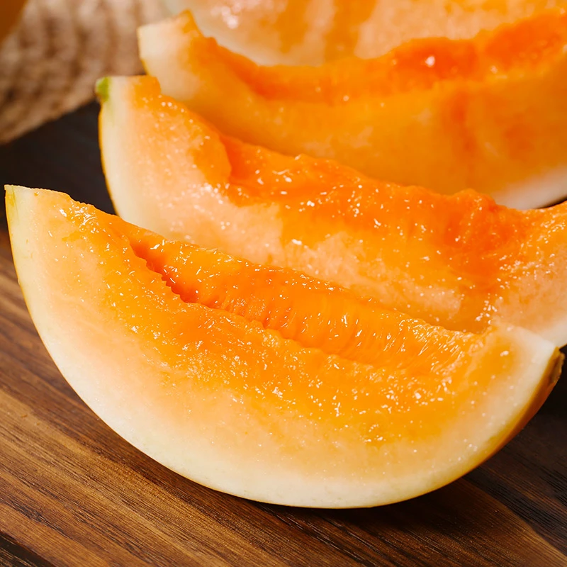 甘肃民勤蜜瓜金红宝甜当季现摘新鲜黄金蜜瓜