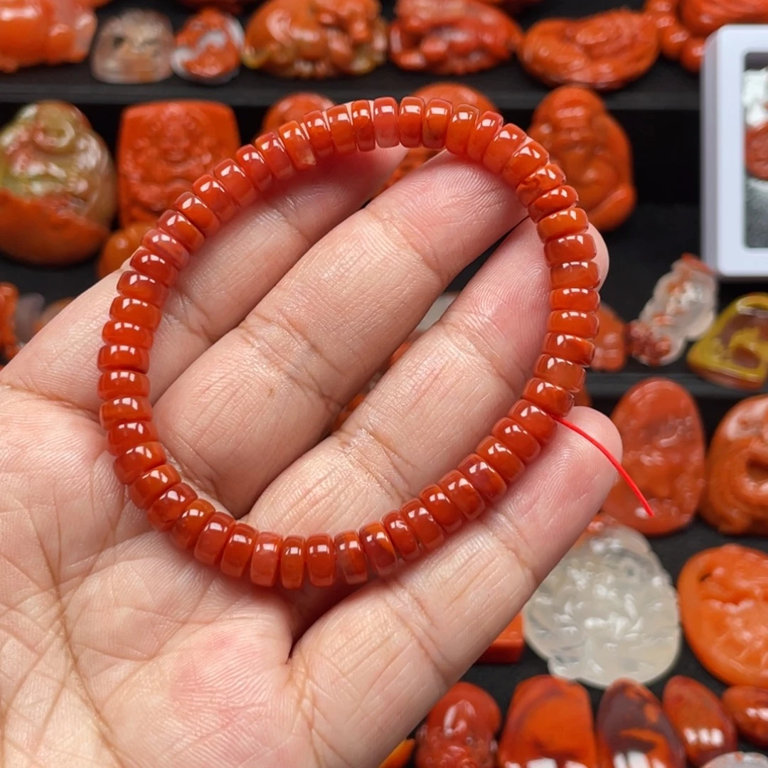 南红玛瑙未镶嵌卡6.9川料药片