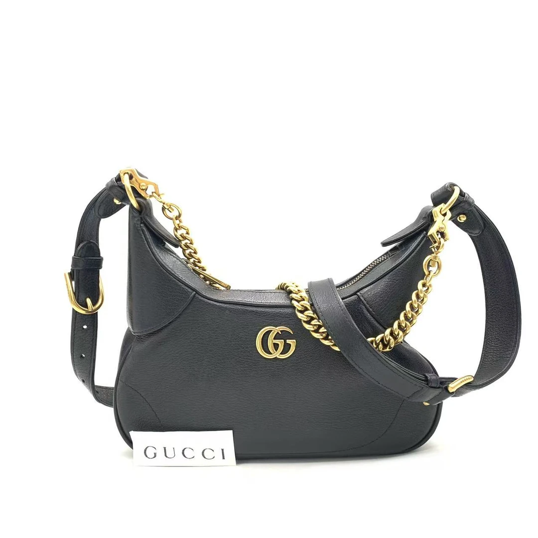 99新 GUCCI/古驰 【安则专属】黑色豌豆腋下包