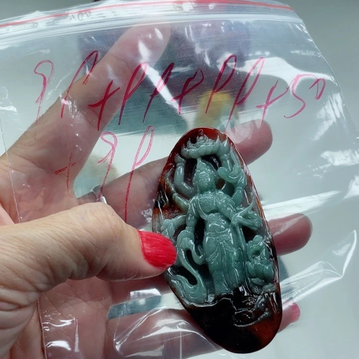 一***空翡翠未镶嵌颈饰成品