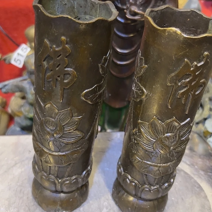 文***下黄铜摆件，文房工艺品摆件