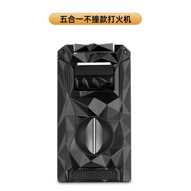 茄龙雪茄防风直冲打火机多功能打火机V剪打孔器五合一CB-25AR3