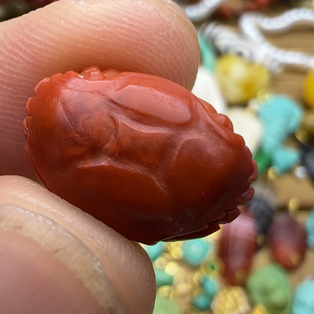 南红玛瑙颈饰未镶嵌