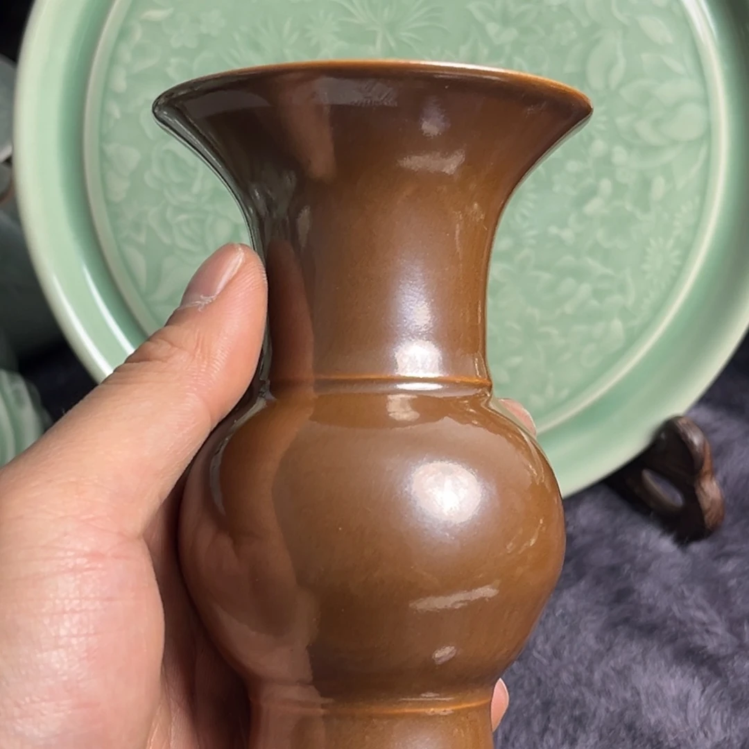 瓷微瑕紫金釉花箍