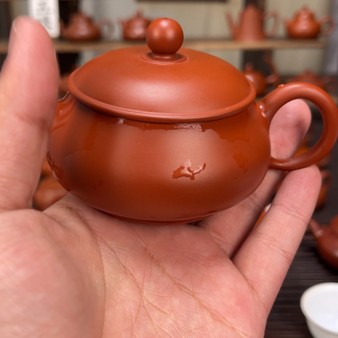 小***儿茶壶紫砂精工微瑕明炉130cc