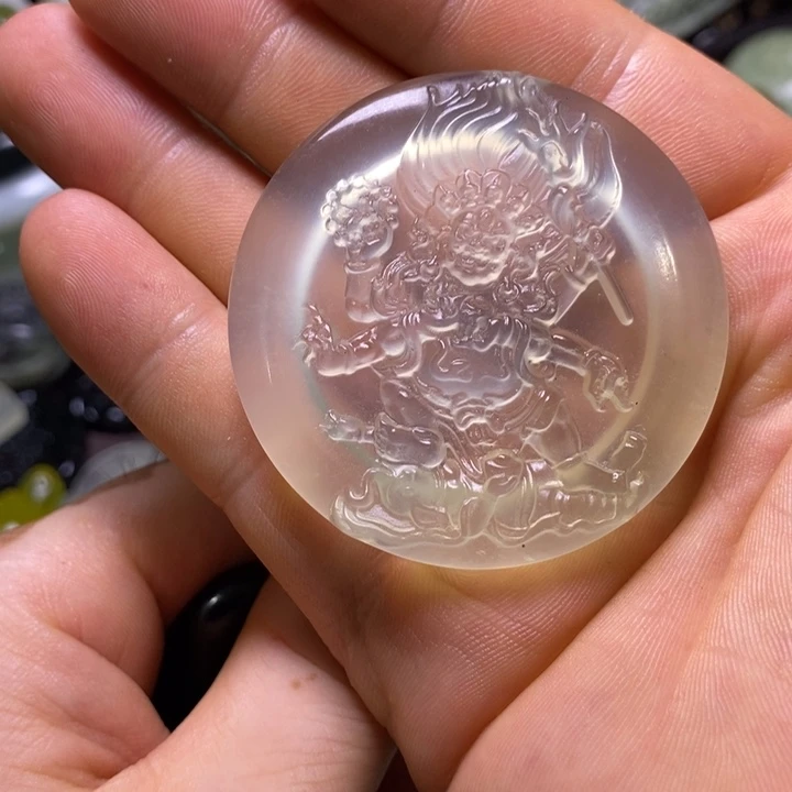 牙***厂未镶嵌岫玉岫玉颈饰