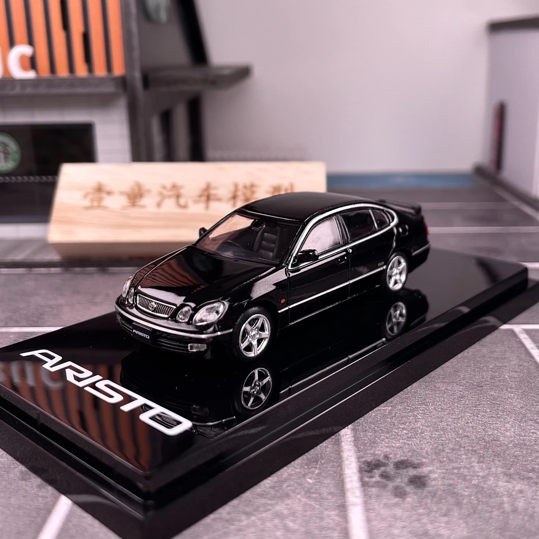 【壹童现货】Hobby japan HJ 1:64雷克萨斯GS430 V300 黑色合金车模