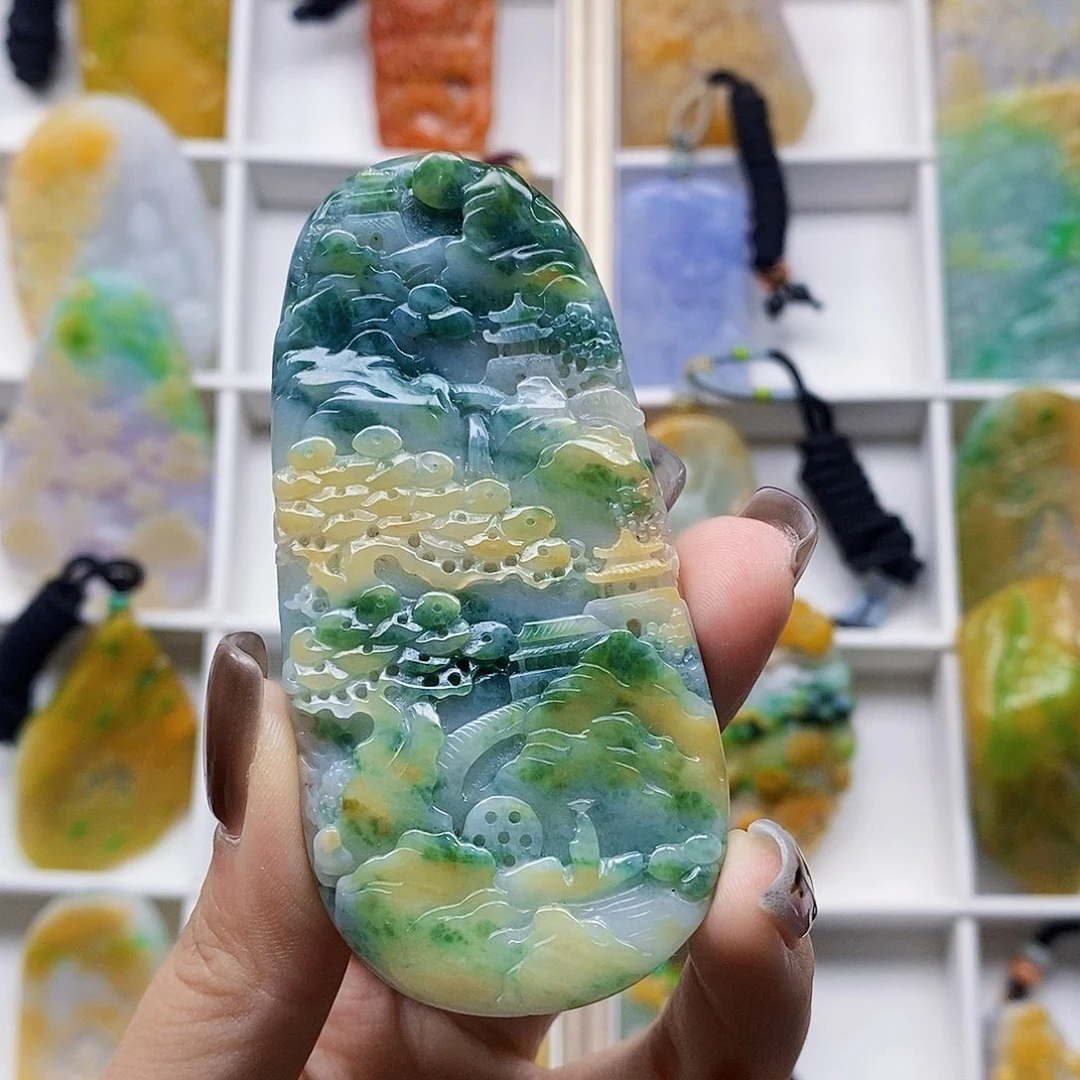 定制翡翠未镶嵌天然翡翠A货