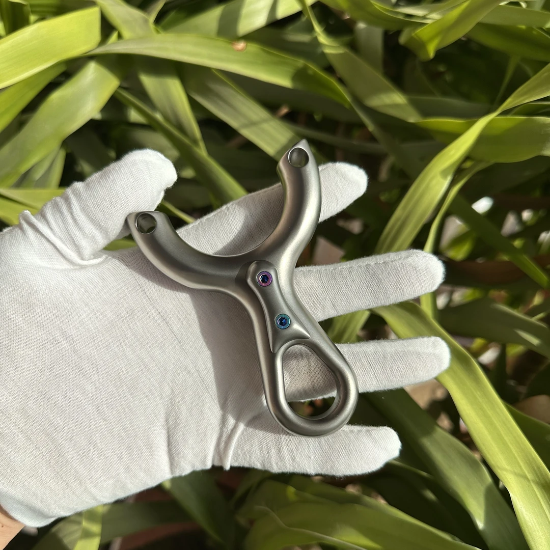 良弓匠胖虎一代单卡全钛合金美卡小夹角斜握玩法瞄点清晰6.0卡珠