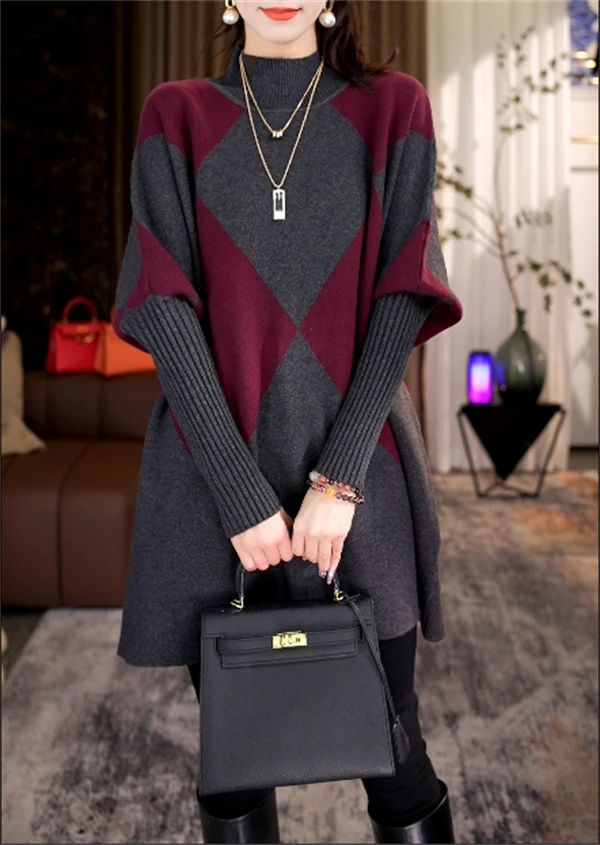 加厚保暖【弥漫星河】春夏必备时尚时髦洋气高档宽松毛衣上衣-5553#