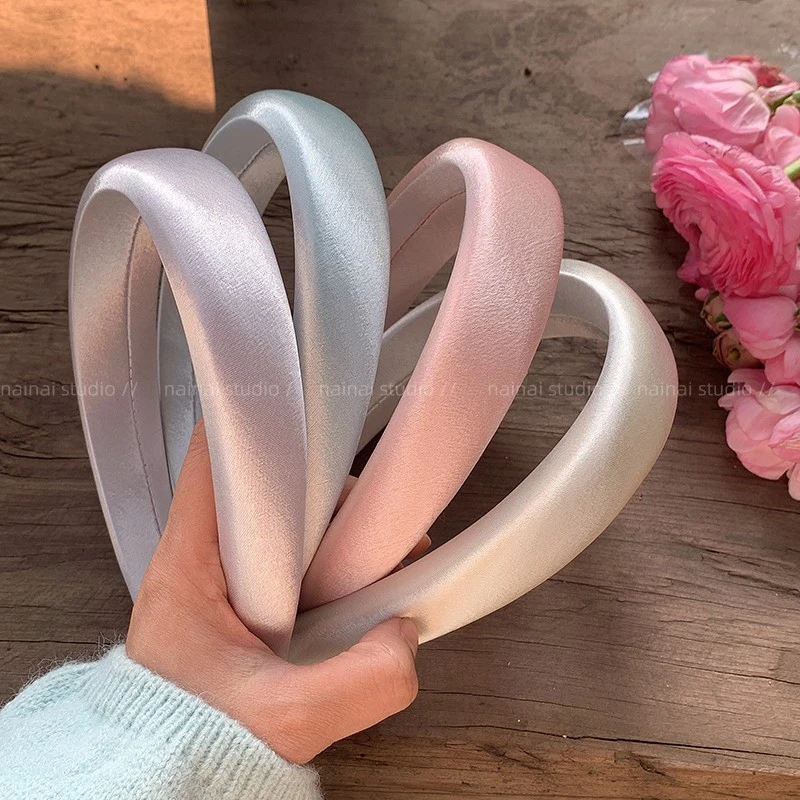 珠光高颅顶宽边发箍早春高级感新款彩色小清新少女心头箍潮