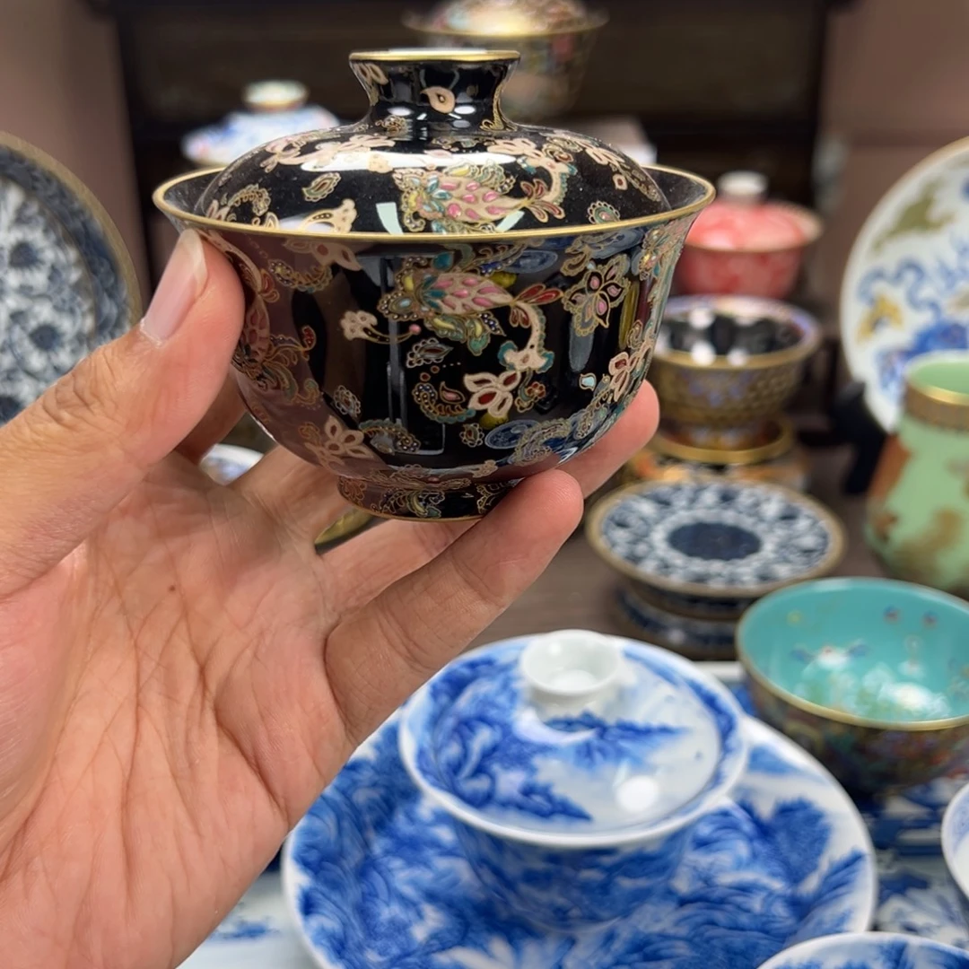 明***.瓷片景德镇手工手绘陶瓷