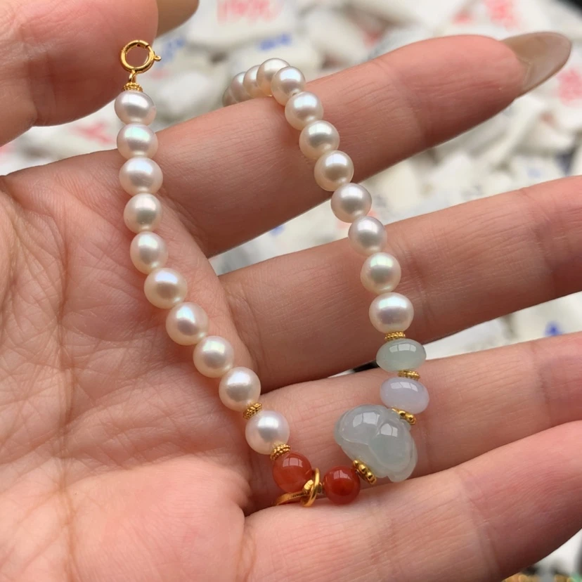 【闪购商品】翡翠手链银S925镶嵌一