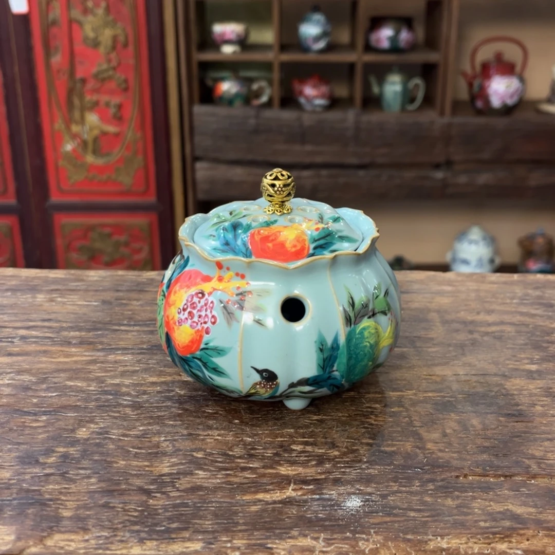 柴烧手工手绘陶瓷