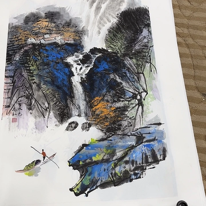 国画花鸟等动物化石