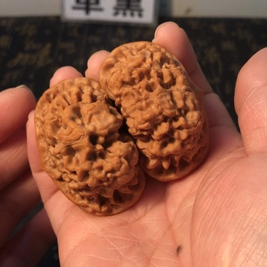 把件文玩核桃官帽53mm