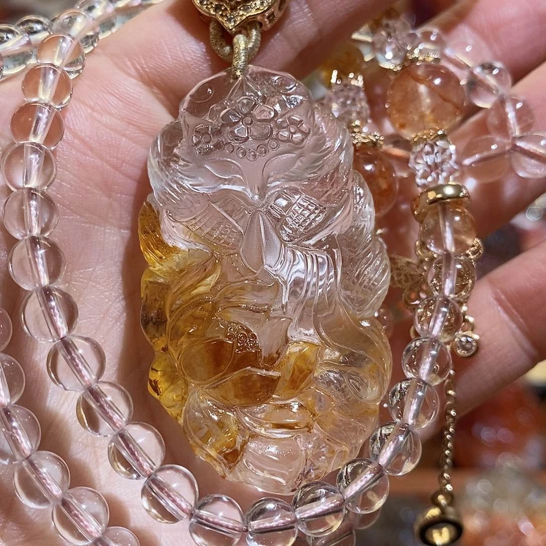 水晶颈饰未镶嵌思***－吊坠