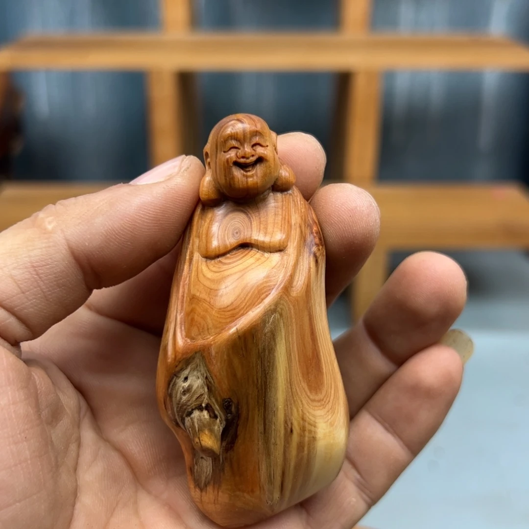 木***子木崖柏木摆件手把件