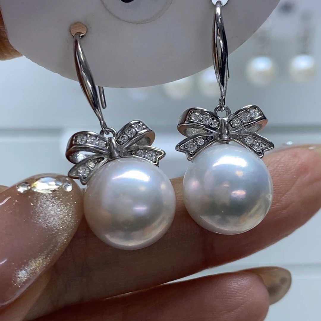 耳饰淡水珍珠银S925镶嵌