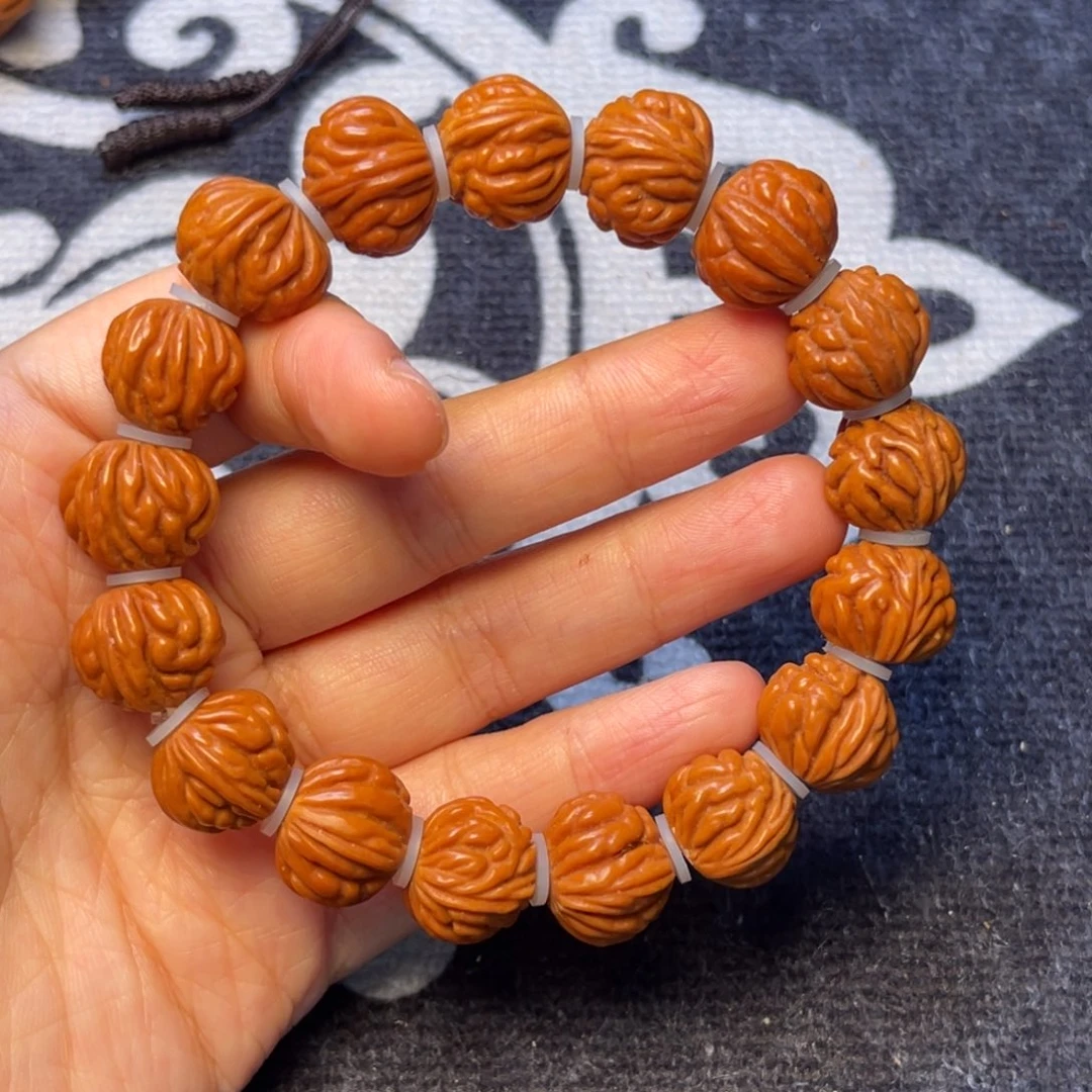 桃核手串龙纹桃核