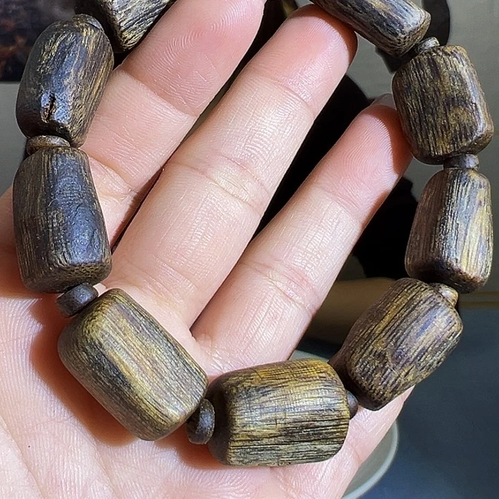 沉香沉香碎屑沉水老料树心油单圈绿棋20