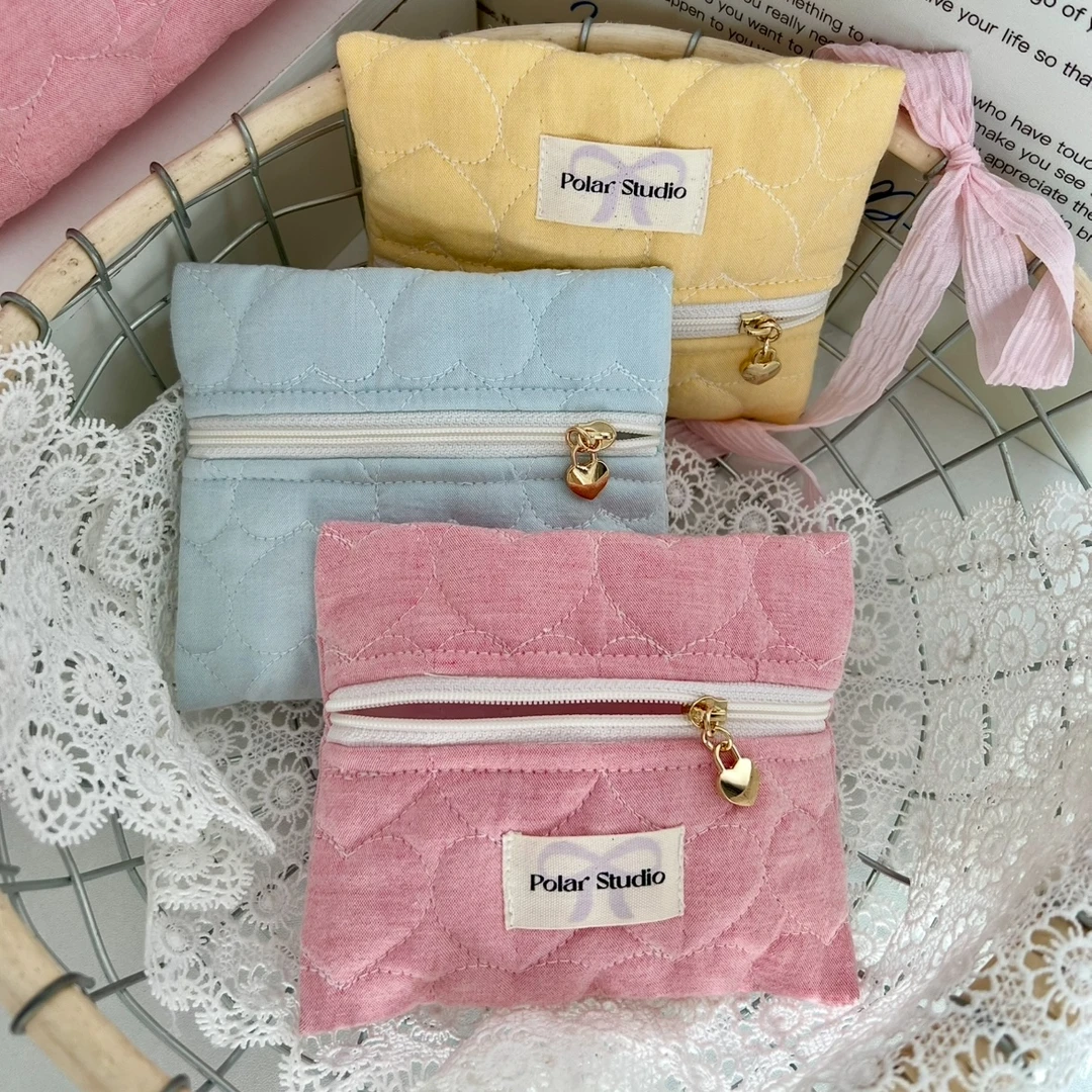 韩国进口马卡龙爱心手作卡包零钱包