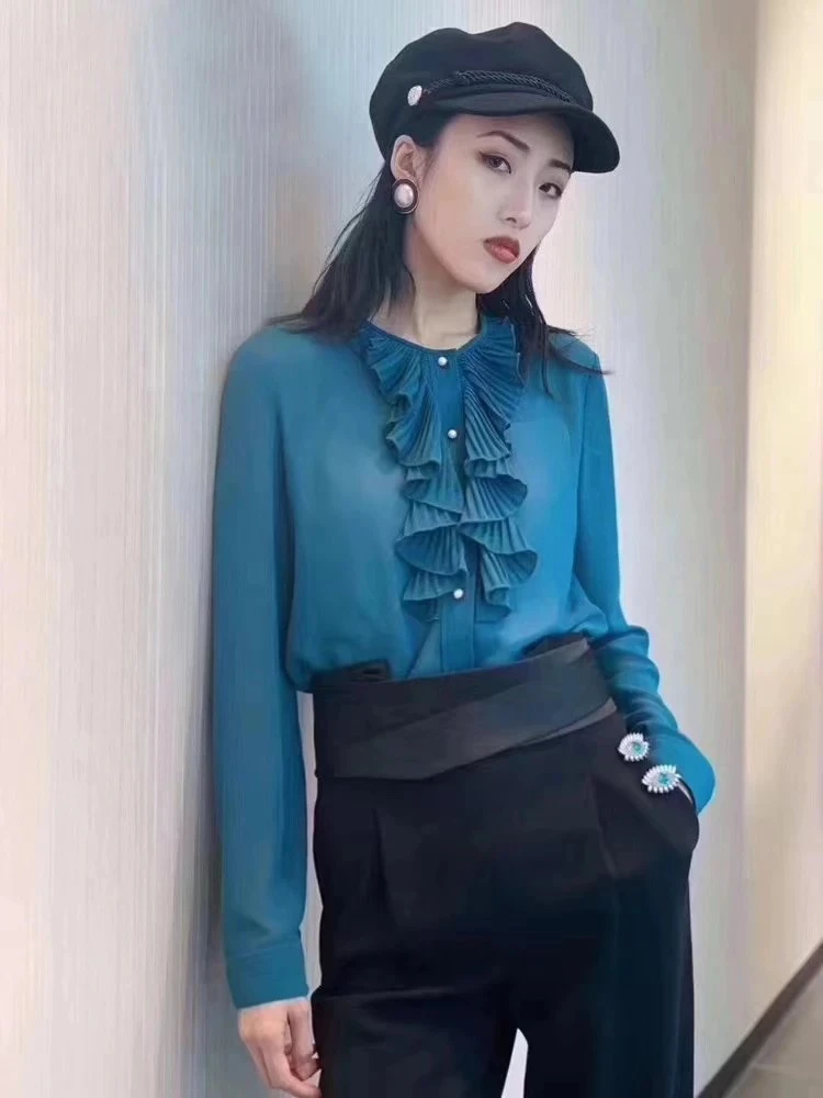 不支持退换/雪纺衫 1300533 多色