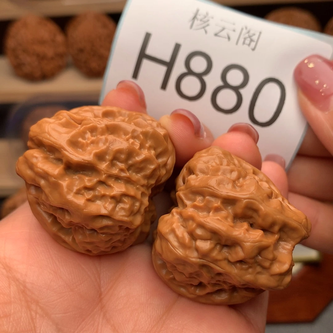 文玩核桃把件37+边40+肚蛤蟆头精对