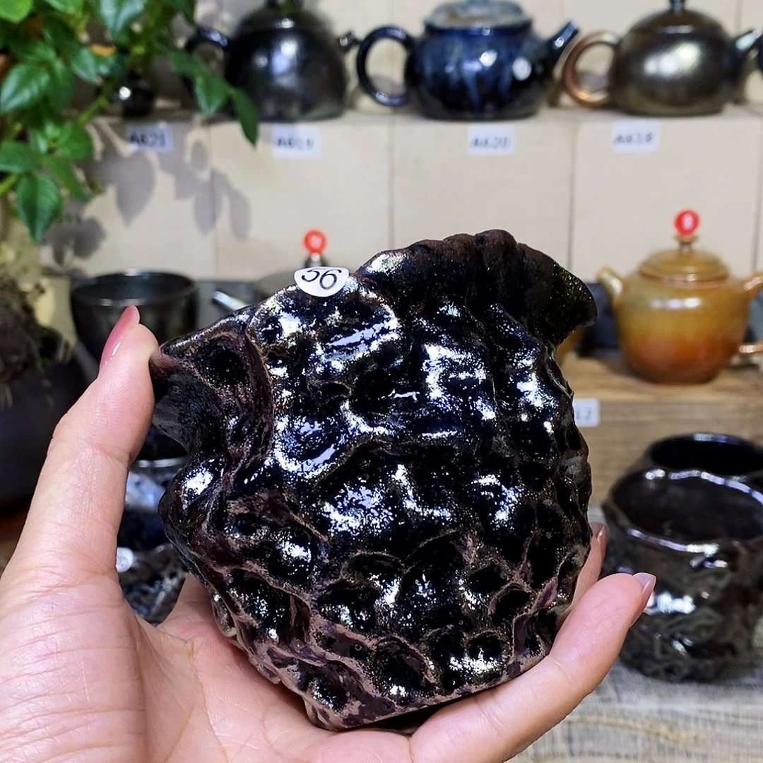 梦***飞云南建水柴烧手泥碳化公道杯