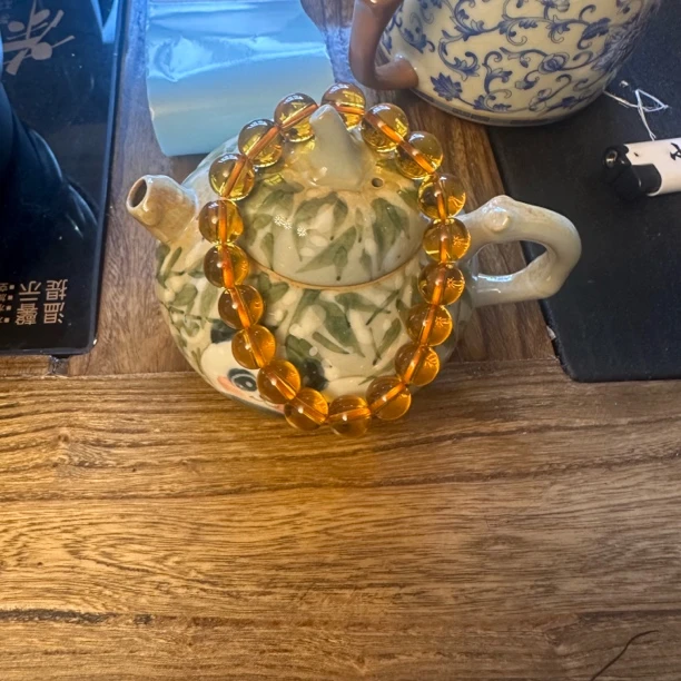 天然黄水晶手链s-5087