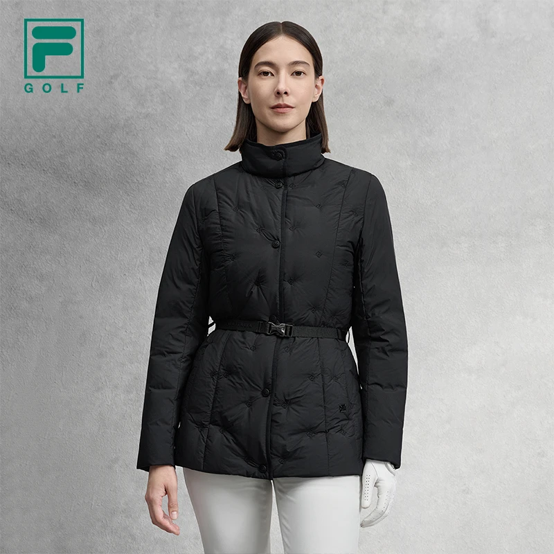 FILA斐乐2025女新款轻薄鹅绒羽绒服舒适秋冬百搭上衣A11W545901F