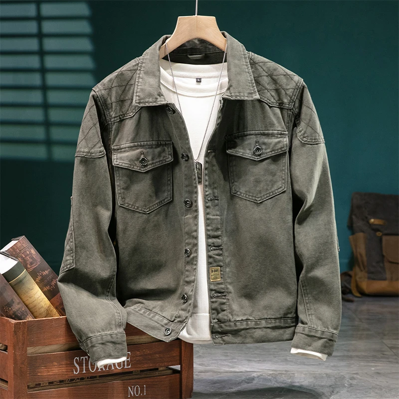 2025秋季新款水洗潮牌男机车修身高端韩版时尚夹克外套JK730