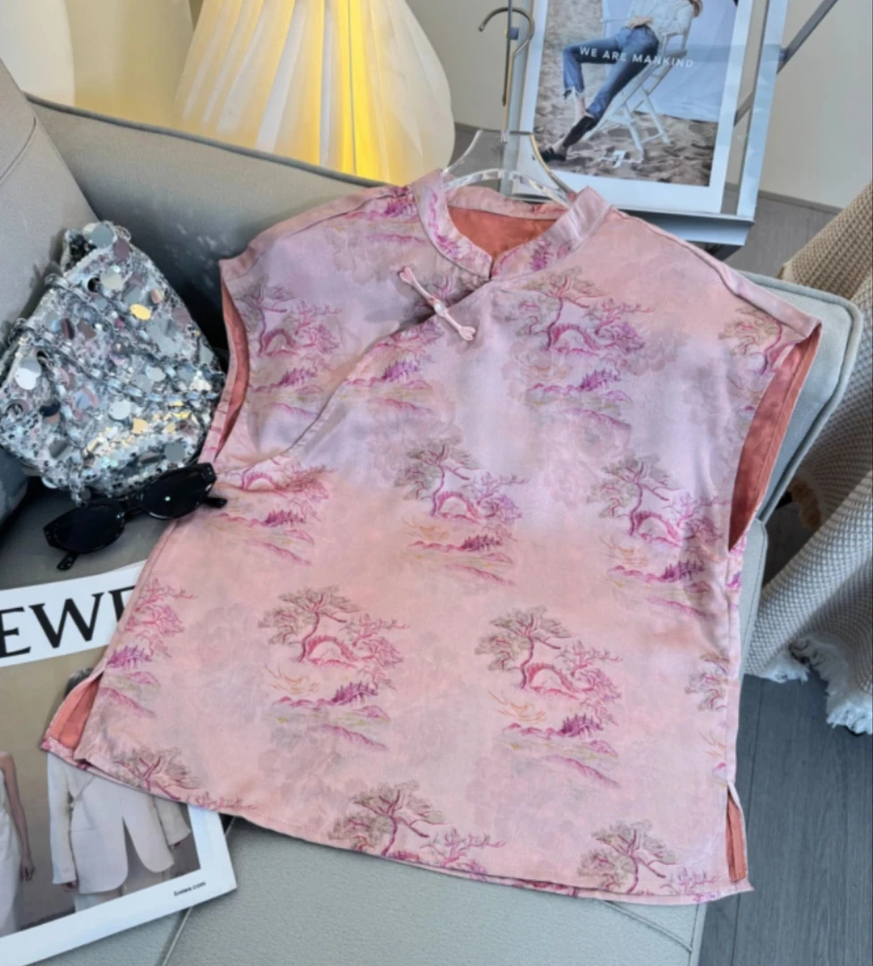 【粉黛～小衫】轻奢风夏季高级感百搭上衣文艺新款气质小衫