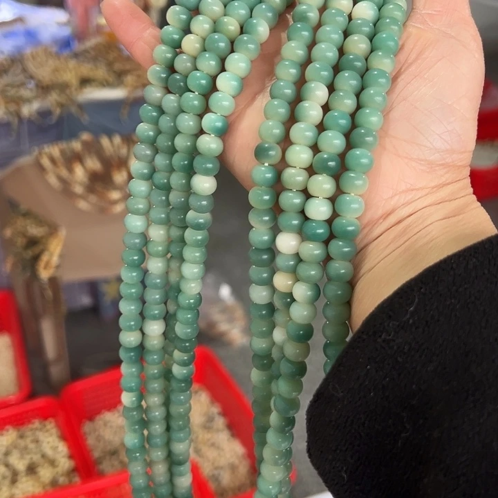 白玉菩提吊坠7×9绿色