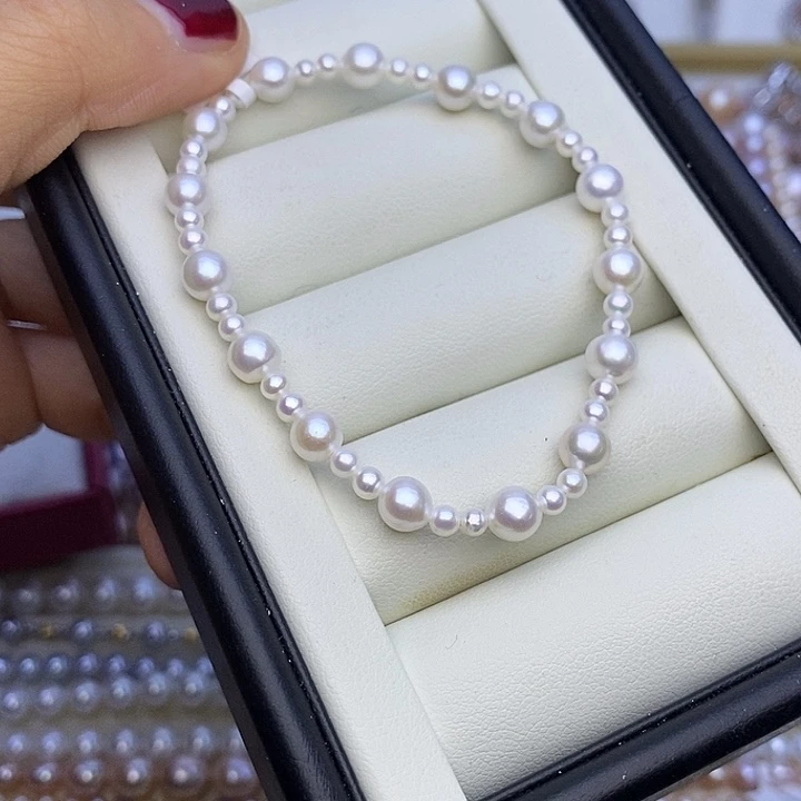 淡水珍珠颈饰未镶嵌4m 6m手链