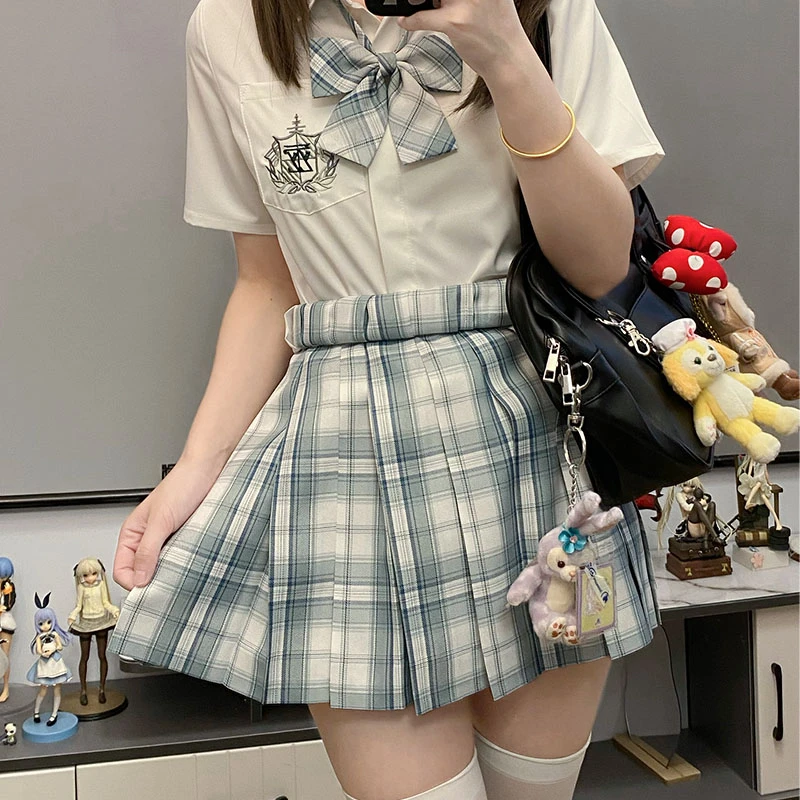 玉空流JK格裙制服短裙百褶裙学院风学生校供初恋白月光