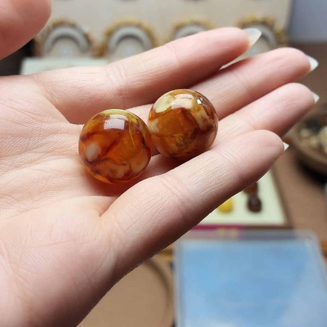 水***️沁色圆珠两颗18福利款深色