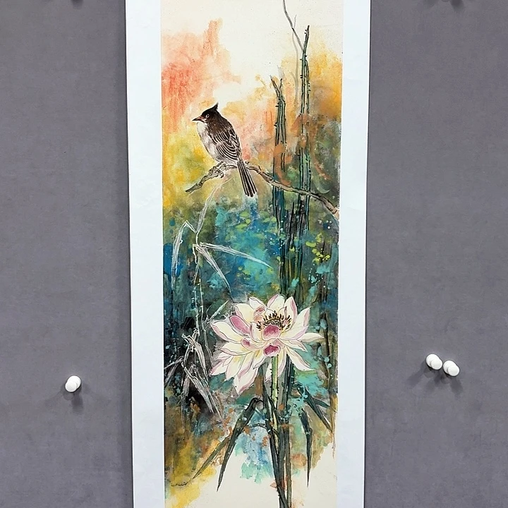 国画亲笔手绘放心去藏